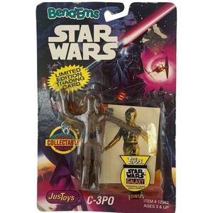 Vtg 1993 Star Wars BendEms Poseable Flexible C 3PO‎ New in Box